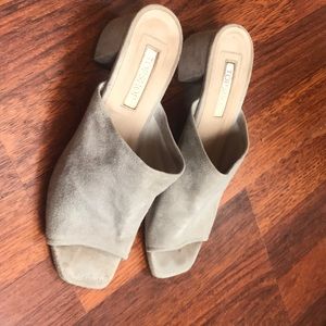 Topshop Suede Mule Sandals 37